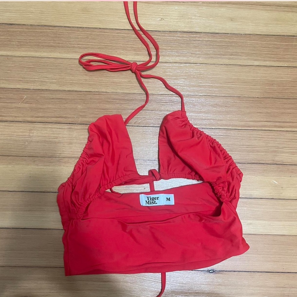 Tiger mist red strapy top